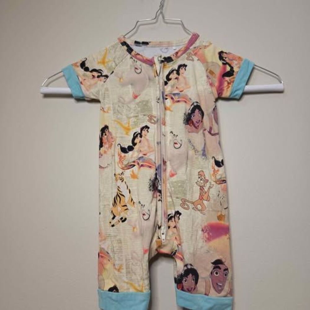 Little Snuggles Aladdin Natural Fiber Bamboo Romper 6-9M